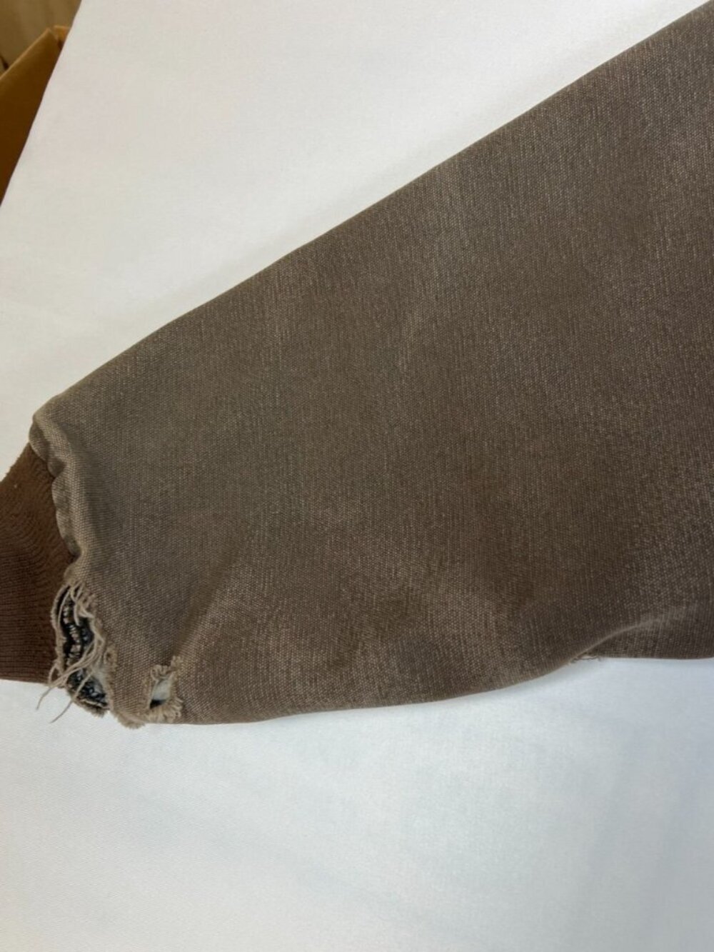 VTG Carhartt Men XLT Brown Sandstone Active Jacket Quilted Flannel Lined J14 CHT - Picture 7 of 14